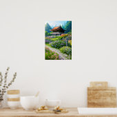 Peaceful Countryside Retreat Poster (Keuken)