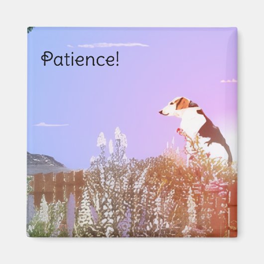 Peaceful Dog Magneet (Voorkant)