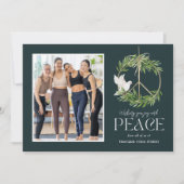 Peaceful Dove Business Vakantie Fotokaart Feestdagenkaart (Voorkant)