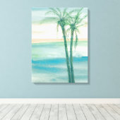 Peaceful Dusk Tropical Canvas Afdruk (Insitu (Houten vloer))