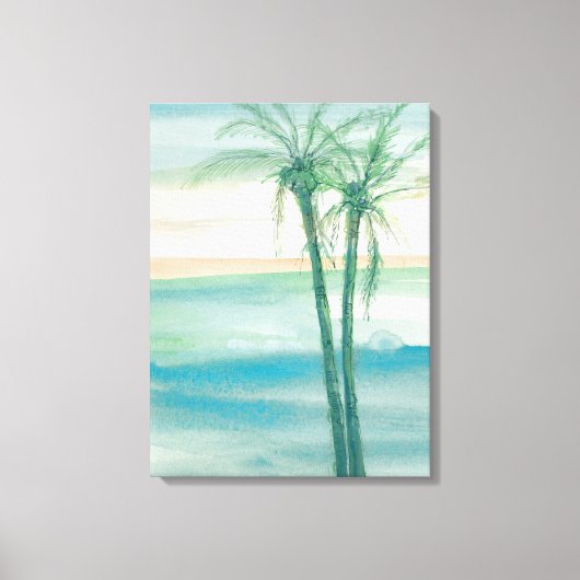 Peaceful Dusk Tropical Canvas Afdruk (Voorkant)