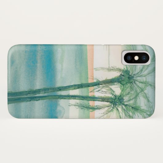 Peaceful Dusk Tropical Case-Mate iPhone Case (Achterkant (horizontaal))