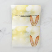 Peaceful Easter Spring Meadow Bunny & Egg Basket Kaart (Binnen)