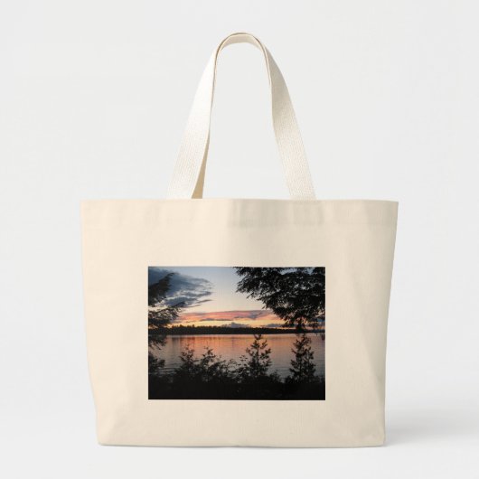 Peaceful Forest Grote Tote Bag (Voorkant)