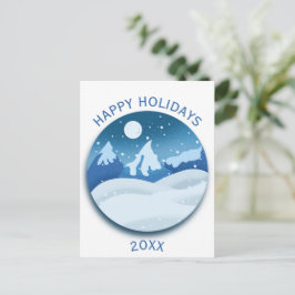 Peaceful Frosted Landscape  Briefkaart