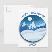 Peaceful Frosted Landscape  Briefkaart (Voorkant / Achterkant)