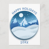 Peaceful Frosted Landscape  Briefkaart (Voorkant)