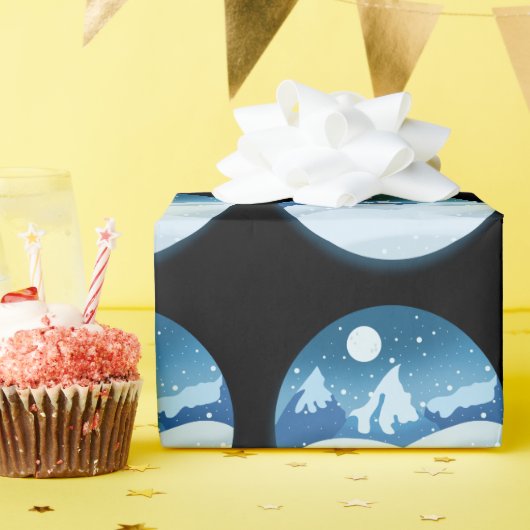 Peaceful Frosted Landscape Cadeaupapier (Verjaardagsfeest)