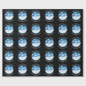 Peaceful Frosted Landscape Custom Cadeaupapier (Vlak)