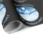 Peaceful Frosted Landscape Custom Cadeaupapier (Rol Hoek)