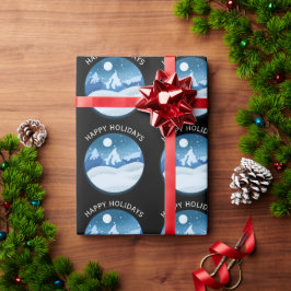 Peaceful Frosted Landscape Custom Cadeaupapier