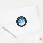 Peaceful Frosted Landscape Custom Ronde Sticker (Envelop)