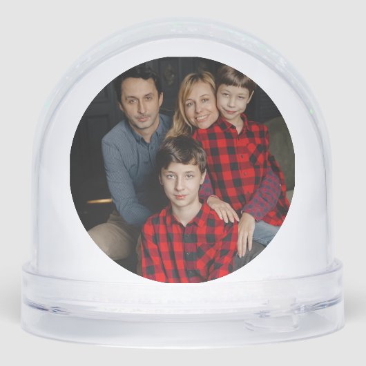 Peaceful Frosted Landscape Custom Sneeuwbol (Achterkant)