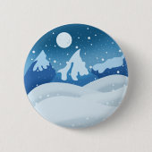 Peaceful Frosted Landscape  Ronde Button 5,7 Cm (Voorkant)