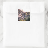 Peaceful Granite Quarry Natuur Vierkante Sticker (Tas)