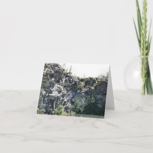 Peaceful Granite Rock Quarry Wall Nature (Devant)