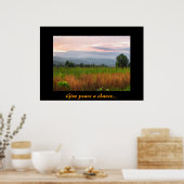 Peaceful Hilltop op Sunset Poster (Keuken)