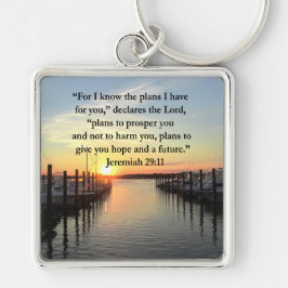 PEACEFUL JEREMIAH 29:11 SUNSET SLEUTELHANGER