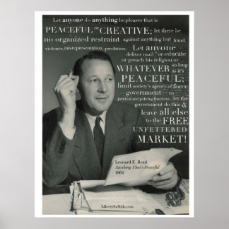 "Peaceful", L. E. Read Poster