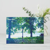 Peaceful Lake Scene - Sympathie Dank je kaart (Staand voorkant)