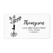 Peaceful Meditation Yoga Return Label (Voorkant)