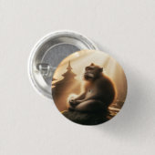 Peaceful Monkey Button (Voorkant /achterkant)