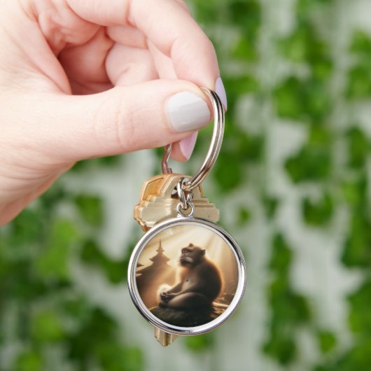 Peaceful Monkey Keychain (Hand)
