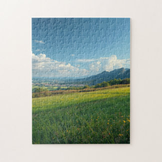 Peaceful Mountain Flowers Puzzle Legpuzzel