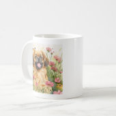Peaceful Pekingese Watercolor Mug (Devant gauche)