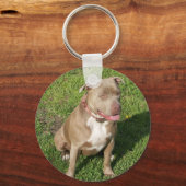 Peaceful Pitbull Sleutelhanger (Voorkant)