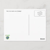 Peaceful Planet: Denk groen Briefkaart (Achterkant)