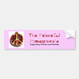 Peaceful Pomegranate Bumpersticker