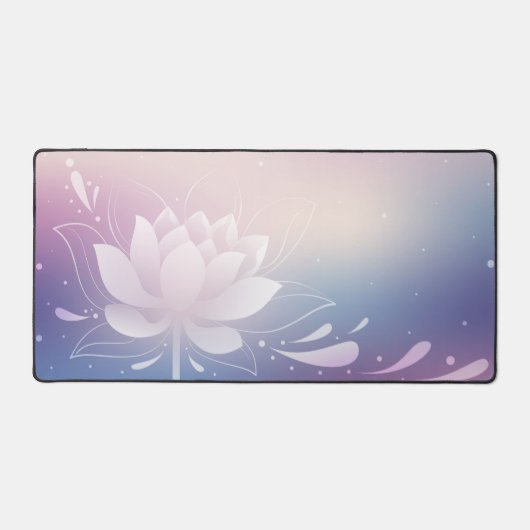 Peaceful Rhythm with Lotus Desk Mat (Voorkant)