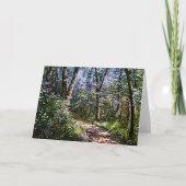 Peaceful Scene Forest Path Art Note Kaart (Voorkant)