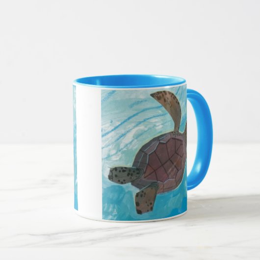 Peaceful Sea Turtle Mug (Devant droit)