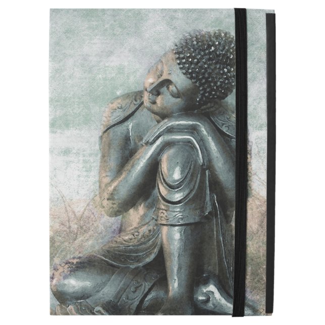 Peaceful Silver Boeddha met inspirerend citaat (Voorkant gesloten)