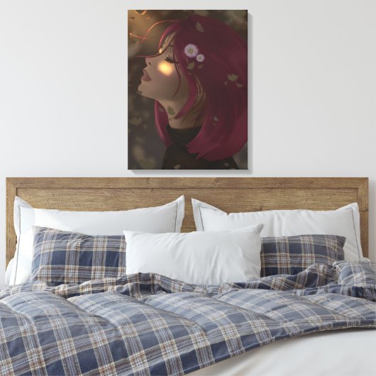 Peaceful Soft Radiance Canvas Afdruk (Insitu (Slaapkamer))