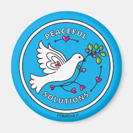 Peaceful Solutions 2_Round Magnet 2,25-inch Magneet