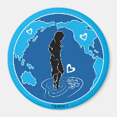 Peaceful Solutions_Round Magnet 3" Magneet (Voorkant)