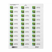 Peaceful Sumatran Tiger Label (Full Sheet)