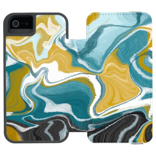 Peaceful Swirls Incipio iPhone Portemonnee Hoesje (Agenda Open)