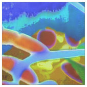 Peaceful Swirls Stof (Swatch)