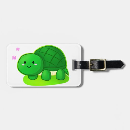 Peaceful Turtle Bagagelabel (Voorkant horizontaal)