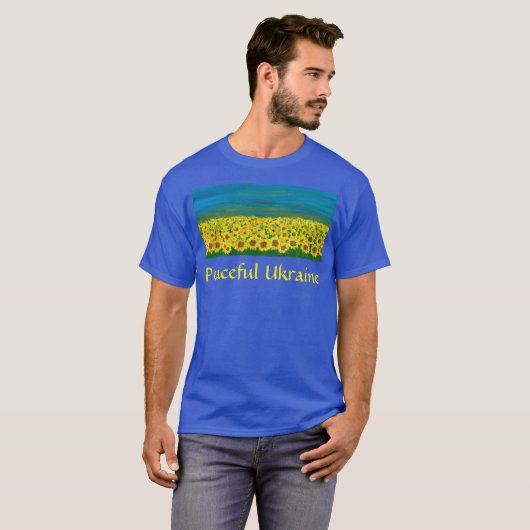 Peaceful Ukraine t-shirt (Voorkant volledig)