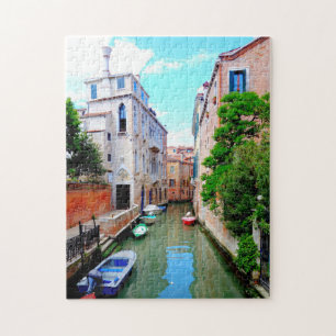 Peaceful Venice Canal, Italiaanse scène, Italië Legpuzzel