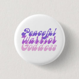 Peaceful Warrior Goddess Ronde Button 3,2 Cm