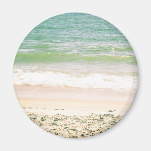 Peaceful Waves Pastel Beach Photography Magneet