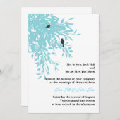Peaceful Wedding Invite Kaart (Voorkant / Achterkant)