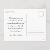 Peaceful Winter Forest Waterverf: Kerstmis Feestdagenkaart (Achterkant)