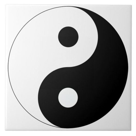 Peaceful Yin Yang Tegeltje (Voorkant)